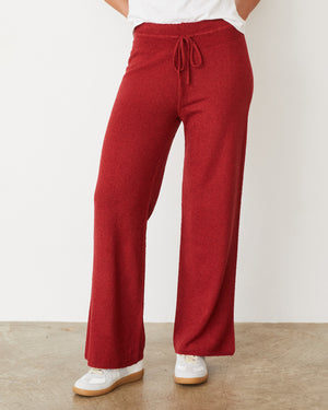 Boucle Knit Crop Straight Leg Pant