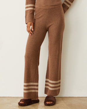 Plush Stripe Straight Leg Sweat