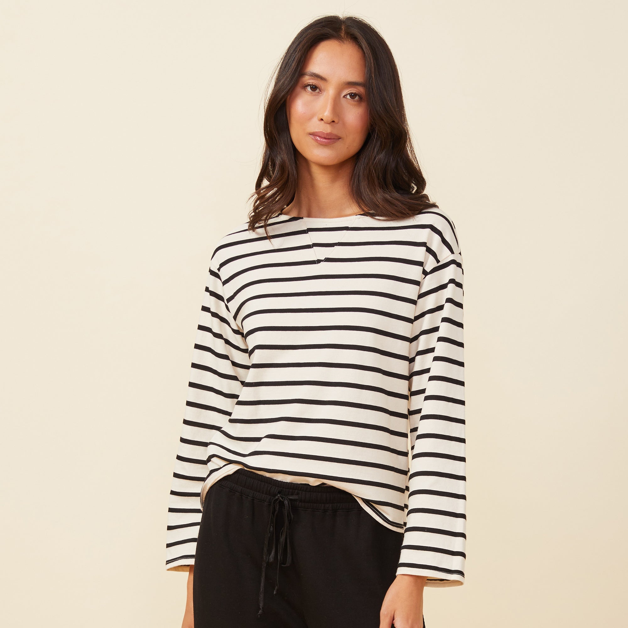 Women's Long Sleeve Tops - Henley, Cropped & More – MONROW