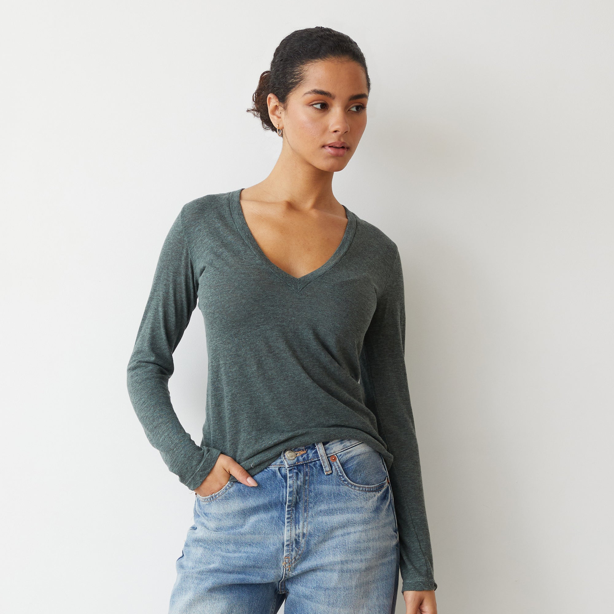 Women's Long Sleeve Tops - Henley, Cropped & More – MONROW