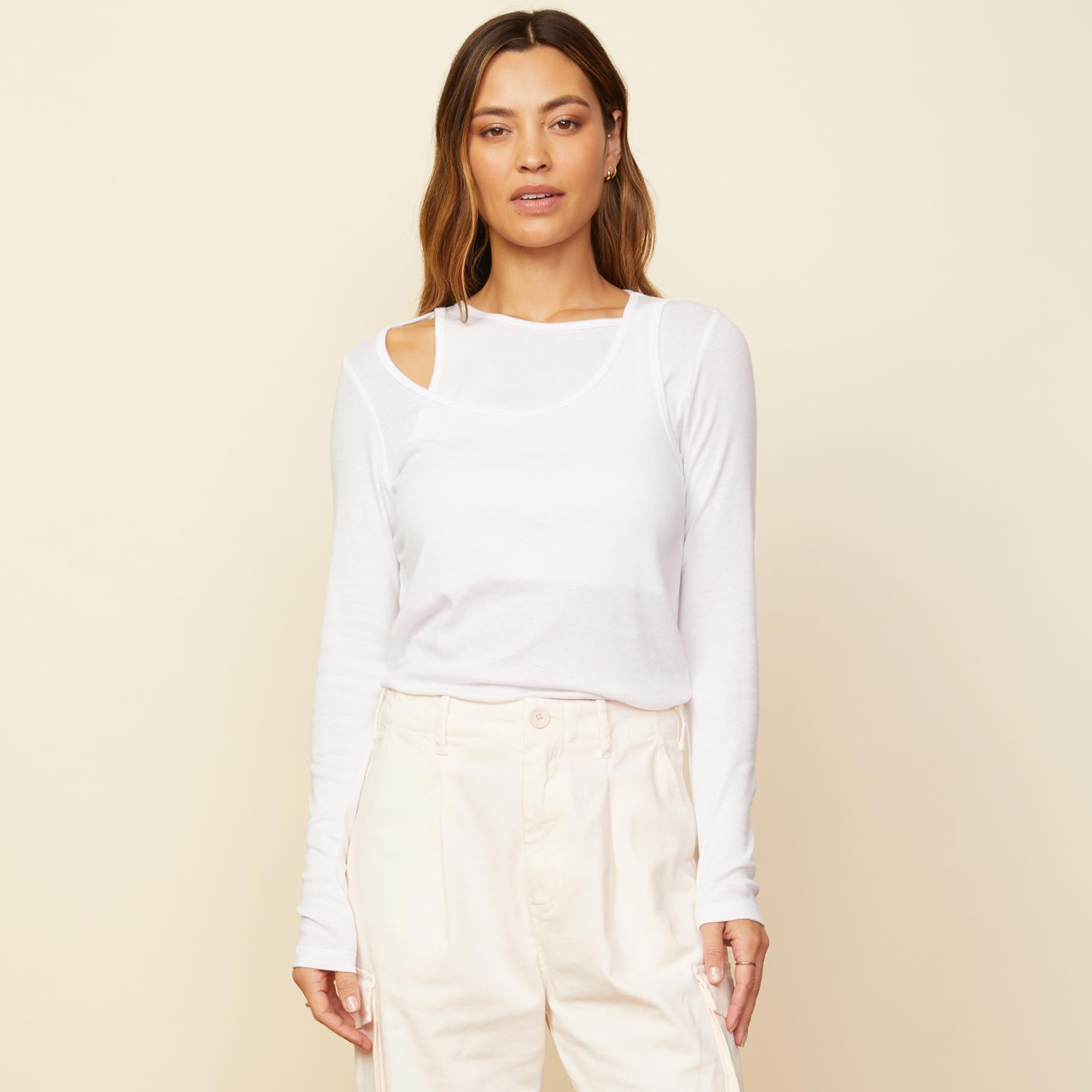 Asymmetric Long Sleeve Top – MONROW